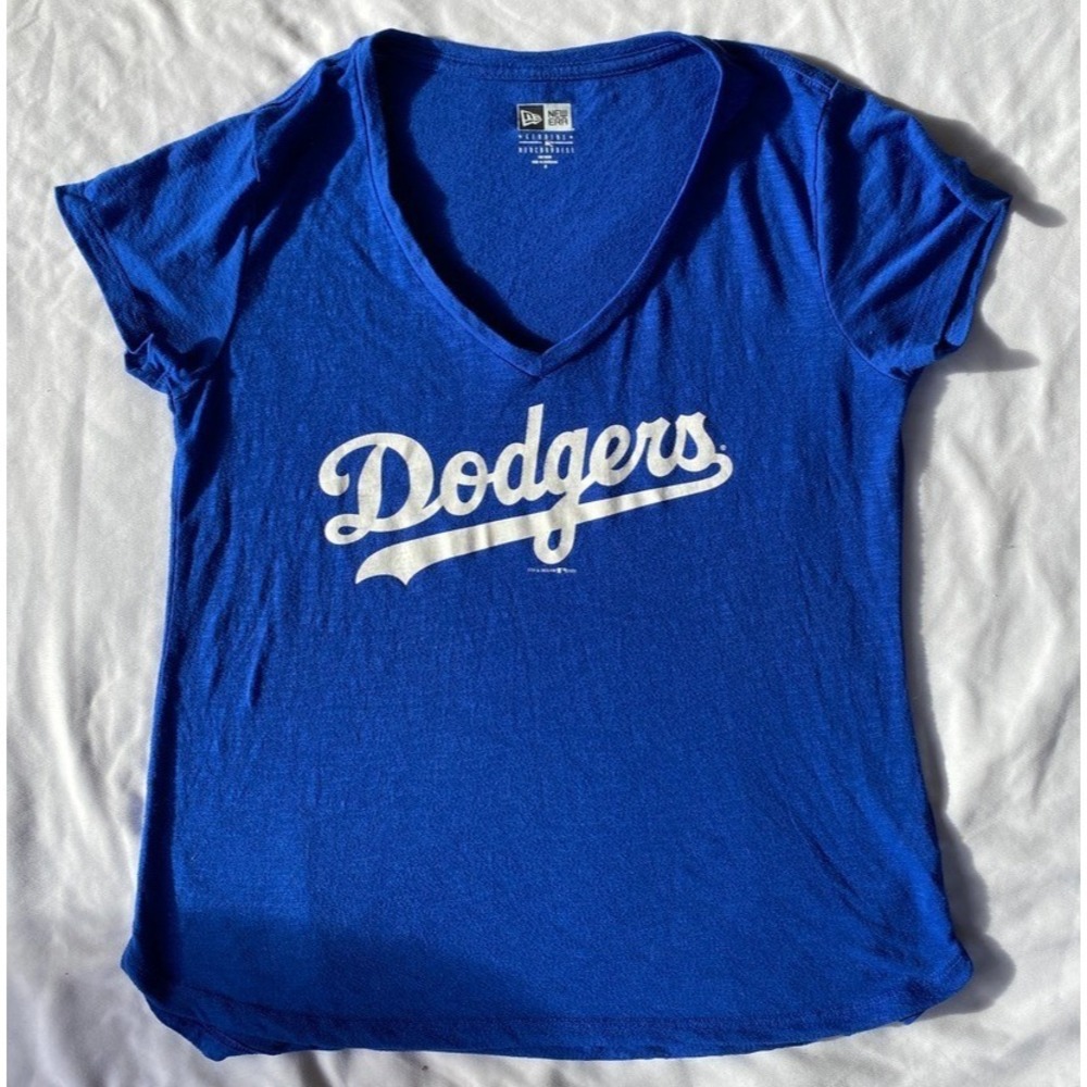 New Era Los Angeles Dodgers Blue T-Shirt Size M - Picture 2 of 3
